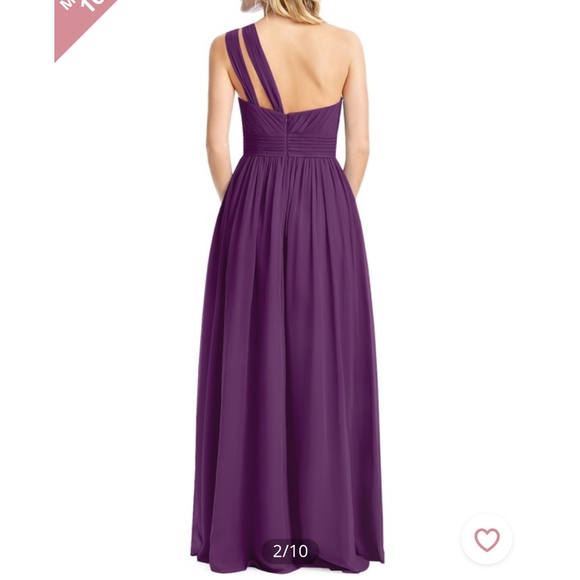 Azazie Molly Bridesmaid Dress in Grape Color - Picture 2 of 8